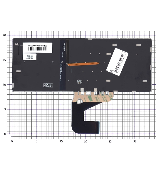 Клавиатура для ноутбука Asus UX460U UX460UA черная с подсветкой