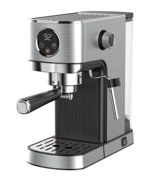 Кофеварка рожковая Korting KCM 1001 EX нержавеющая сталь, молотый, 1.2 л, 1350 Вт, 20 бар