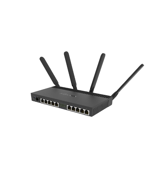 Маршрутизатор MIKROTIK RB4011iGS+5HacQ2HnD-IN 10x10/100/1000 LAN, 1 SFP+, 2,4Ghz/5Ghz, 802.11a/b/g/n/ac