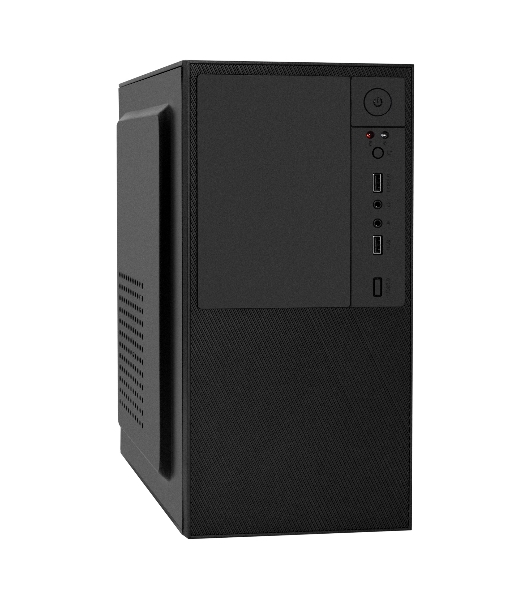 Компьютерный корпус Minitower ExeGate BAA-308-AAA450 (mATX, БП AAA450 с вент. 8см, 2хUSB, HD Audio, черный)