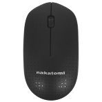 Мышь беспроводная Nakatomi MRON-02U черный, 1200 dpi, радиоканал, USB, кнопки - 3, фото 1