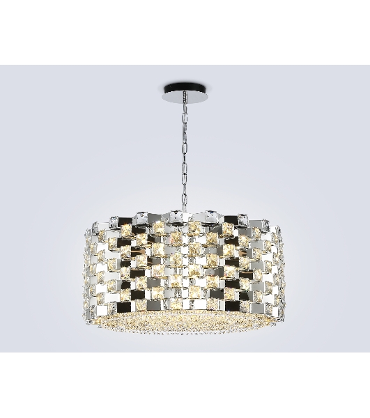 Люстра Ambrella light LH41006/18 CH/CL хром/прозрачный E14*18 max 40W D700*320