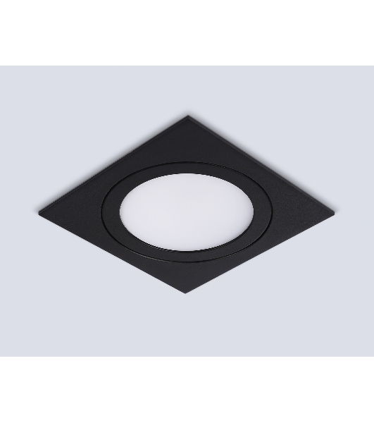 Светильник Ambrella light TN6609 BK черный IP44 GX53 max 15W 110*110*23