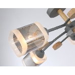 Светильник Ambrella light TR3033233/5 GR/LW/SM серый/светлое дерево/дымчатый E27*5 max 60W D700*180, фото6