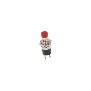 Выключатель-кнопка металл Rexant 220V 2А (2с) (ON)-OFF Ø7.2 красный Micro