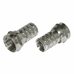 Разъем антенный на кабель Rexant штекер F для кабеля RG-6, (2 шт.), фото4