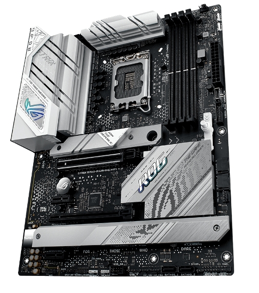 Материнская плата ASUS ROG STRIX B760-A GAMING WIFI, LGA 1700, Intel B760, 4xDDR5, 4xSATA, 3xM.2, 1xPCIe 5.0 x16, 1xPCIe 3.0 x4, 1xHDMI, 1xDP, 1x 2.5Gb LAN, 1xUSB-A 3.2 Gen 2, 2xUSB-A 3.2 Gen 1, 4xUSB 2.0, 5x3.5 мм, 7.1, Standard-ATX