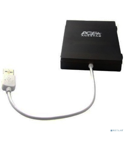Контейнер для HDD AgeStar Внешний корпус 2.5' SATA HDD/SSD AgeStar SUBCP1 черный USB 2.0, пластик, черный, безвинтовая конструкция 10610
