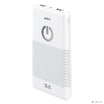 Портативный аккумулятор Perfeo 10000 mAh + Micro usb/In Micro usb/Out USB 1 А, 2.1A/белый (PF_B4297), фото 1