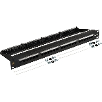 Патч-панель Lanmaster LAN-PPN24U6A 19' 1U 24xRJ45 кат.6A UTP, фото5