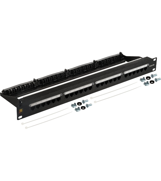 Патч-панель Lanmaster LAN-PPN24U6A 19' 1U 24xRJ45 кат.6A UTP