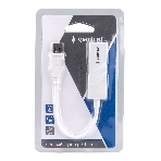 Сетевой адаптер Ethernet Gembird NIC-U11, USB 3.0 - Gigabit Ethernet adapter, пластик, белый, RTL8153, фото3