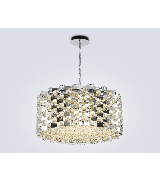 Люстра Ambrella light LH41006/18 CH/CL хром/прозрачный E14*18 max 40W D700*320