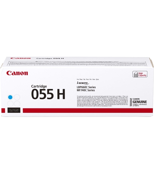 Картридж лазерный Canon 055 H C (3019C002) голубой (5900 стр.) для Canon i-SENSYS серий MF740, LBP660