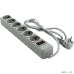 Сетевой фильтр ExeGate EX266865RUS SP-6-1.5G (6 розеток, 1.5 м, евровилка, светло-серый), фото2