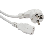 Шнур питания Lanmaster LAN-PP13/SHA-1.0-WH C13-Schuko проводник.:3x0.75мм2 1м 220В 10А белый, фото2