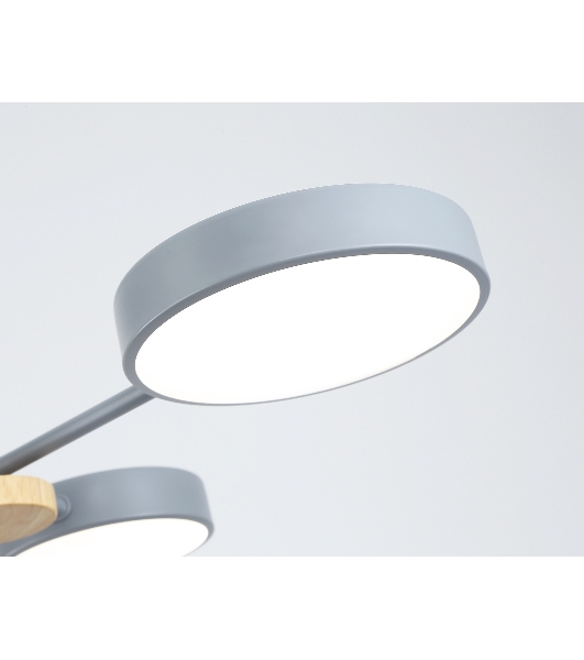 Светильник Ambrella light FL4859/4 GR/WD серый/дерево 60W 3000-6000K 700*400*120 (без ПДУ)
