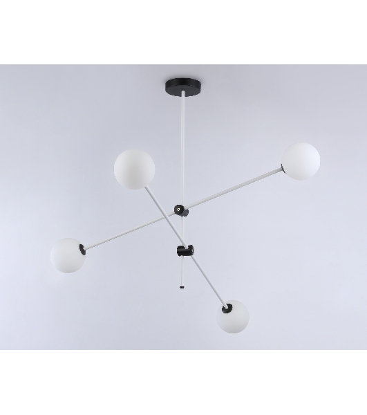 Светитльник Ambrella Light TR2505/4 WH/BK белый/черный G9/4 max 10W D970*700