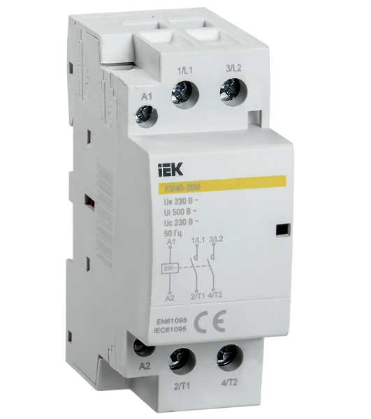 Контактор модульный КМ40-20М AC IEK MKK11-40-20
