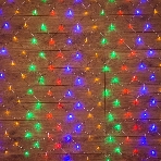 Гирлянда Neon-night 'Сеть' 1,5х1,5 м, прозрачный ПВХ, 96 LED мультиколор, фото5