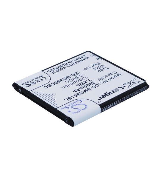 Аккумулятор CS-SMG361SL EB-BG360CBC для Samsung Galaxy J2 SM-J200F, SM-J200H 3.8V, 2000mAh, 7.60Wh