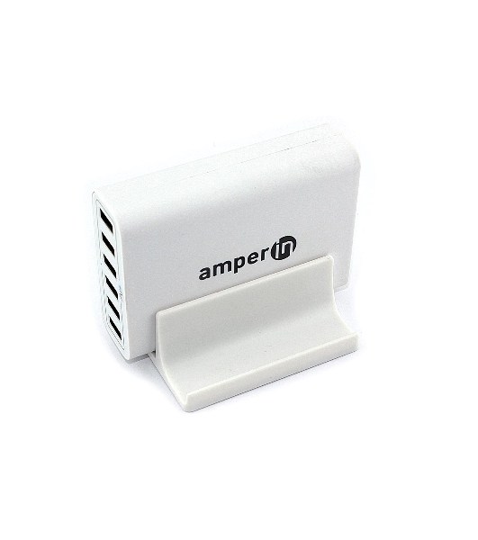 Блок питания (сетевой адаптер) Amperin Quick Charge 6-port QC 3.0 USB (YDS-TC060-4-2-0), белый