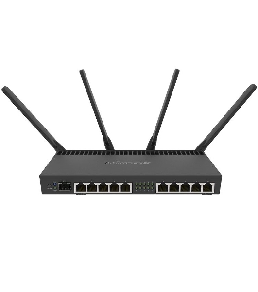 Маршрутизатор MIKROTIK RB4011iGS+5HacQ2HnD-IN 10x10/100/1000 LAN, 1 SFP+, 2,4Ghz/5Ghz, 802.11a/b/g/n/ac