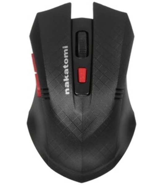 Мышь беспроводная Nakatomi MRON-04U черный, 1600 dpi, радиоканал, USB, кнопки - 6