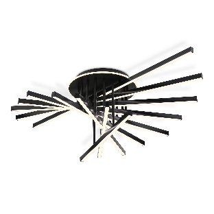 Потолочный светодиодный светильник Ambrella light FL6292 BK черный 160W 3000K-6400K 1100*790*315 (ПДУ ИК)
