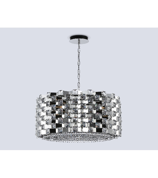 Люстра Ambrella light LH41006/18 CH/CL хром/прозрачный E14*18 max 40W D700*320