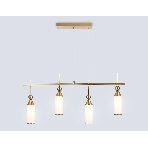 Светильник Ambrella light LH55274/4 BS/FR латунь/белый матовый E14*4 max 40W 845*65*1150, фото7