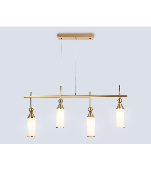 Светильник Ambrella light LH55274/4 BS/FR латунь/белый матовый E14*4 max 40W 845*65*1150