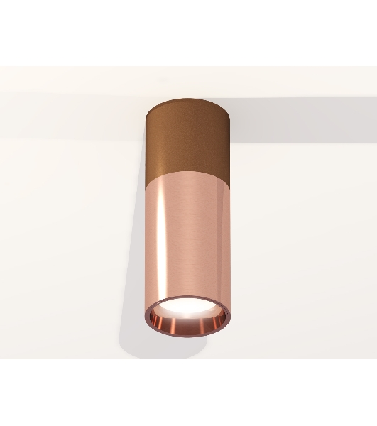 Светильник Ambrella Light XS6326060 PPG/SCF золото розовое полированное/кофе песок MR16 GU5.3 (C6304, C6326, A2010, N6114)