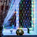 Гирлянда Neon-night 'Сеть' 1,5х1,5 м, прозрачный ПВХ, 96 LED мультиколор, фото4
