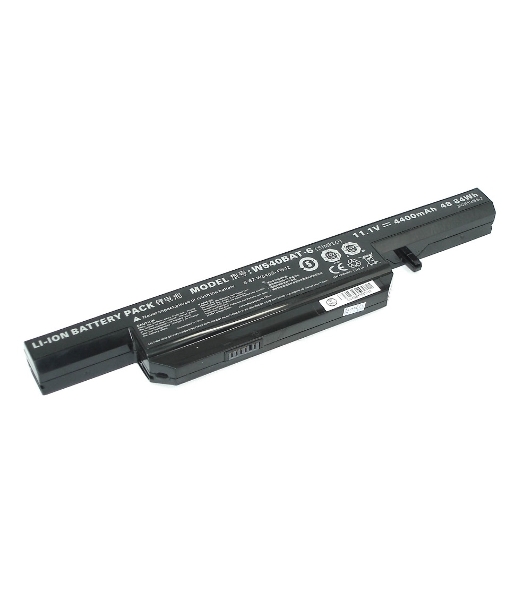 Аккумуляторная батарея для ноутбука DNS Clevo W540 11.1V 4400mAh W540BAT-6 черный
