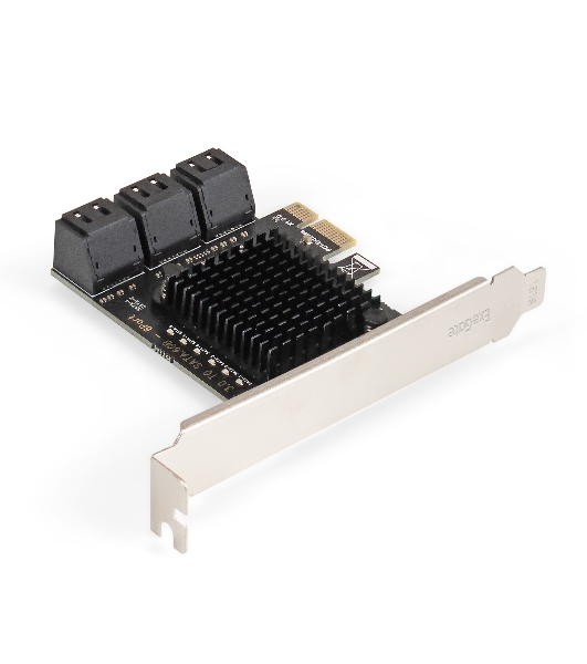 Контроллер ExeGate EXE-516 (PCI-E x4 v3.0, SATA3 6Gb/s, 6 int, ASMedia Chipset ASM1166)