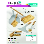Щетка для посуды круглая d 60х230 мм, бамбуковая рукоятка, Home Palisad, фото 1