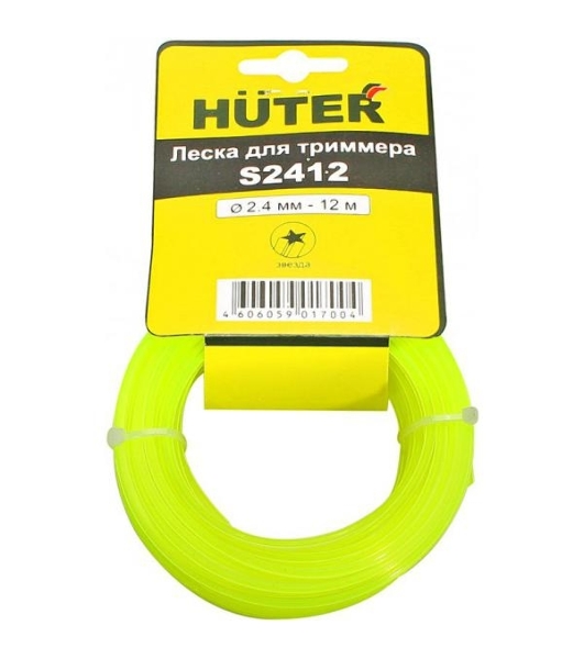 Леска для садовых триммеров Huter S2412 d=2.4мм L=12м для Huter GGT-800S(T)/1000S(T)/1300S(T)/1500S(T) (71/2/12)