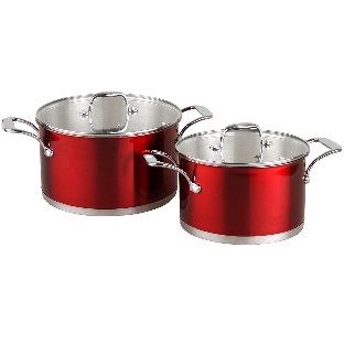 Набор кастрюль Pomi d'Oro PSS-640026 Prezioso, 20см и 24см с крышками