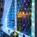 Гирлянда Neon-night 'Сеть' 1,5х1,5 м, прозрачный ПВХ, 96 LED мультиколор, фото3