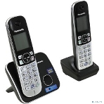 Телефон беспроводной (DECT) Panasonic KX-TG6812RU черный (труб. в компл.:2шт) АОН, фото5