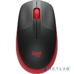 Мышь беспроводная Logitech M190 черный/красный, 1000 dpi, радиоканал, USB, кнопки - 3, фото100