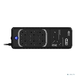 Источник бесперебойного питания CBR LGT-850H-6F-LDB Offline 850VA/480W 6Ah12V 6 x Shuko+ Breaker, фото3