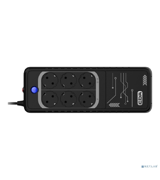 Источник бесперебойного питания CBR LGT-850H-6F-LDB Offline 850VA/480W 6Ah12V 6 x Shuko+ Breaker