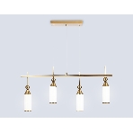 Светильник Ambrella light LH55274/4 BS/FR латунь/белый матовый E14*4 max 40W 845*65*1150, фото5