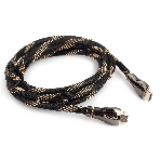 Кабель Cablexpert HDMI CCP-HDMI8К-2.5M, 19M/19M, v2.1, 8К, медь, позол.разъемы, экран, оплетка, 2.5м, черный, пакет, фото2