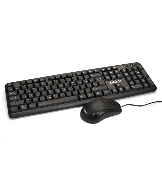 Комплект клавиатура+мышь ExeGate Professional Standard Combo MK120-OEM проводной, USB, 1000 DPI, чёрный