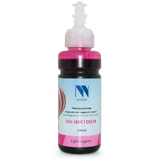 Чернила совместимые NVPrint NV-INK100U Light Magenta универсальные на водной основе для аппаратов Сanon/Epson/НР/Lexmark (100ml) (Китай)