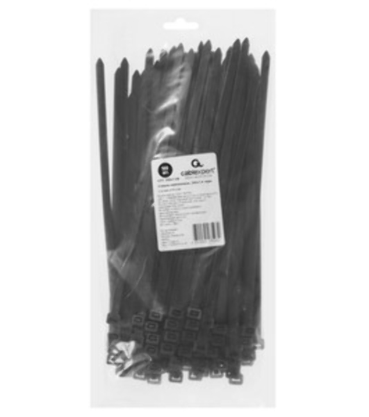 Стяжки Cablexpert NYT-250x7.6B пластиковые 250 мм х 7.6 мм, черные (100 шт.)