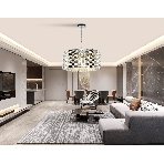 Люстра Ambrella light LH41006/18 CH/CL хром/прозрачный E14*18 max 40W D700*320, фото3